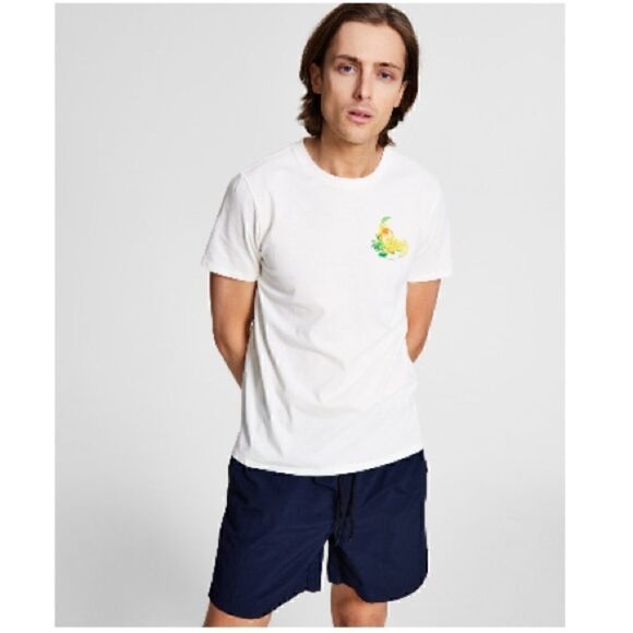 New And Now This Men's citrus Graphic Crewneck Short Sleeve T-Shirt Top XXL - Picture 2 of 9